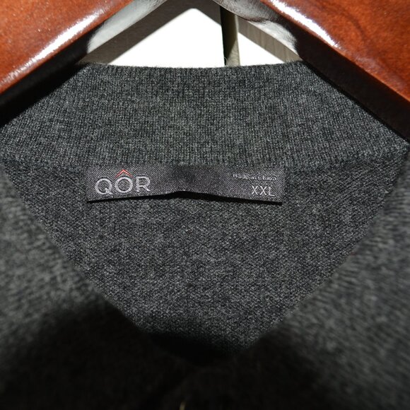 QOR Merino Wool Cashmere Sweater Shirt - Picture 2 of 6